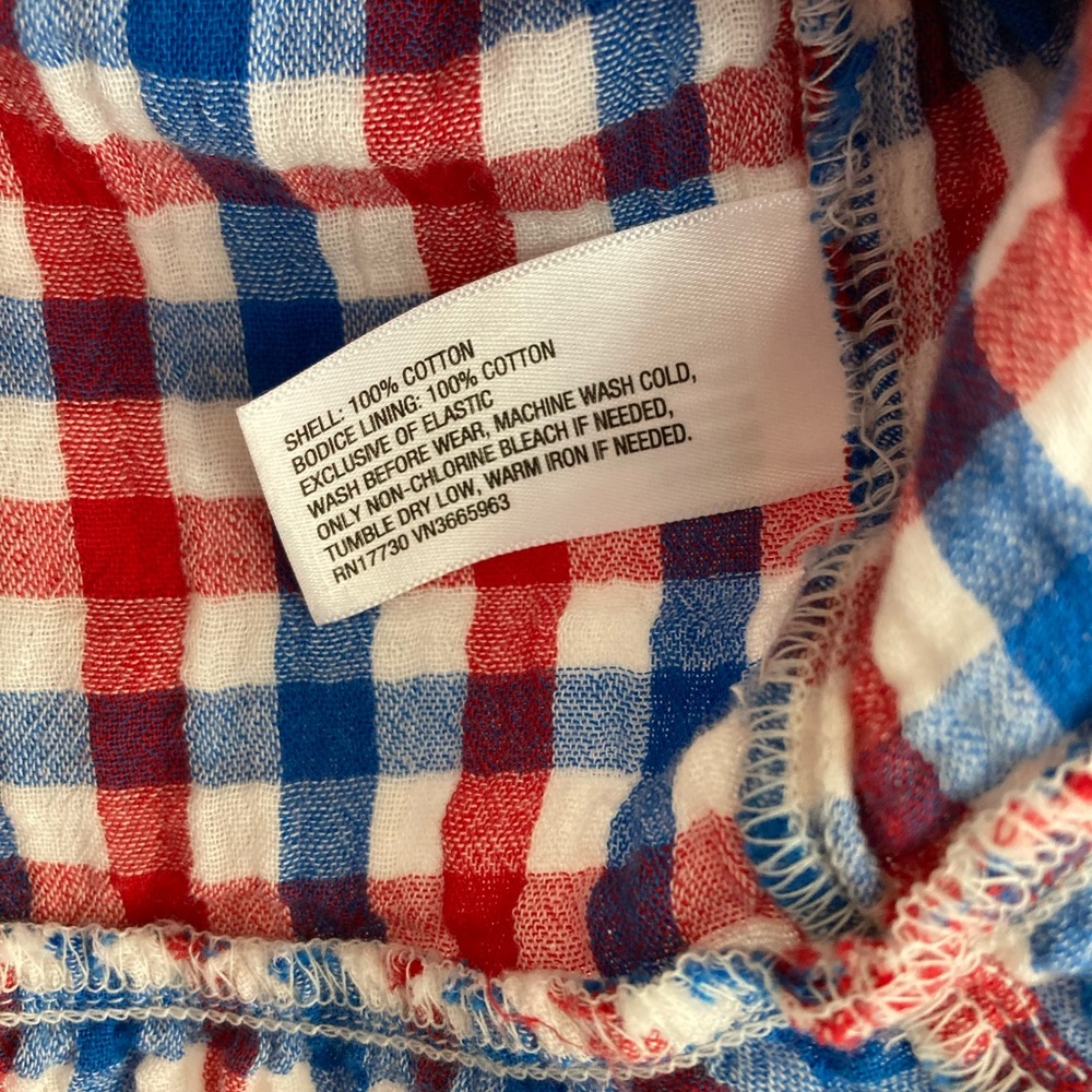 Cat & Jack Red and Blue Checkered Dress - Picture 3 of 4